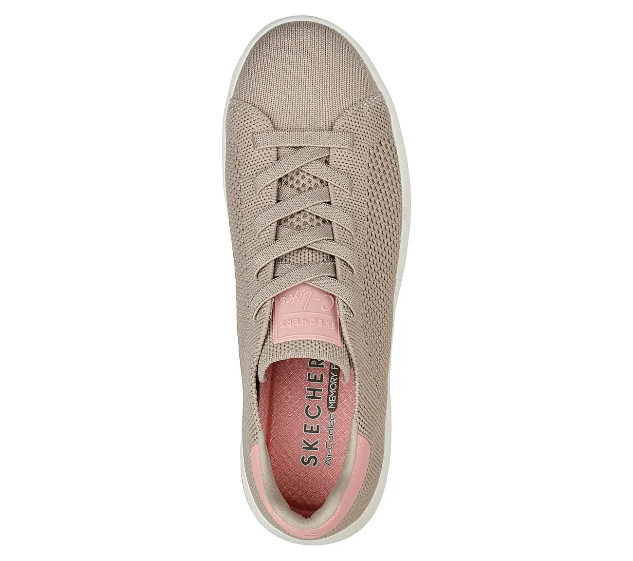 155303 C'Lites Bree'c Taupe Fabric Skechers Sneakers