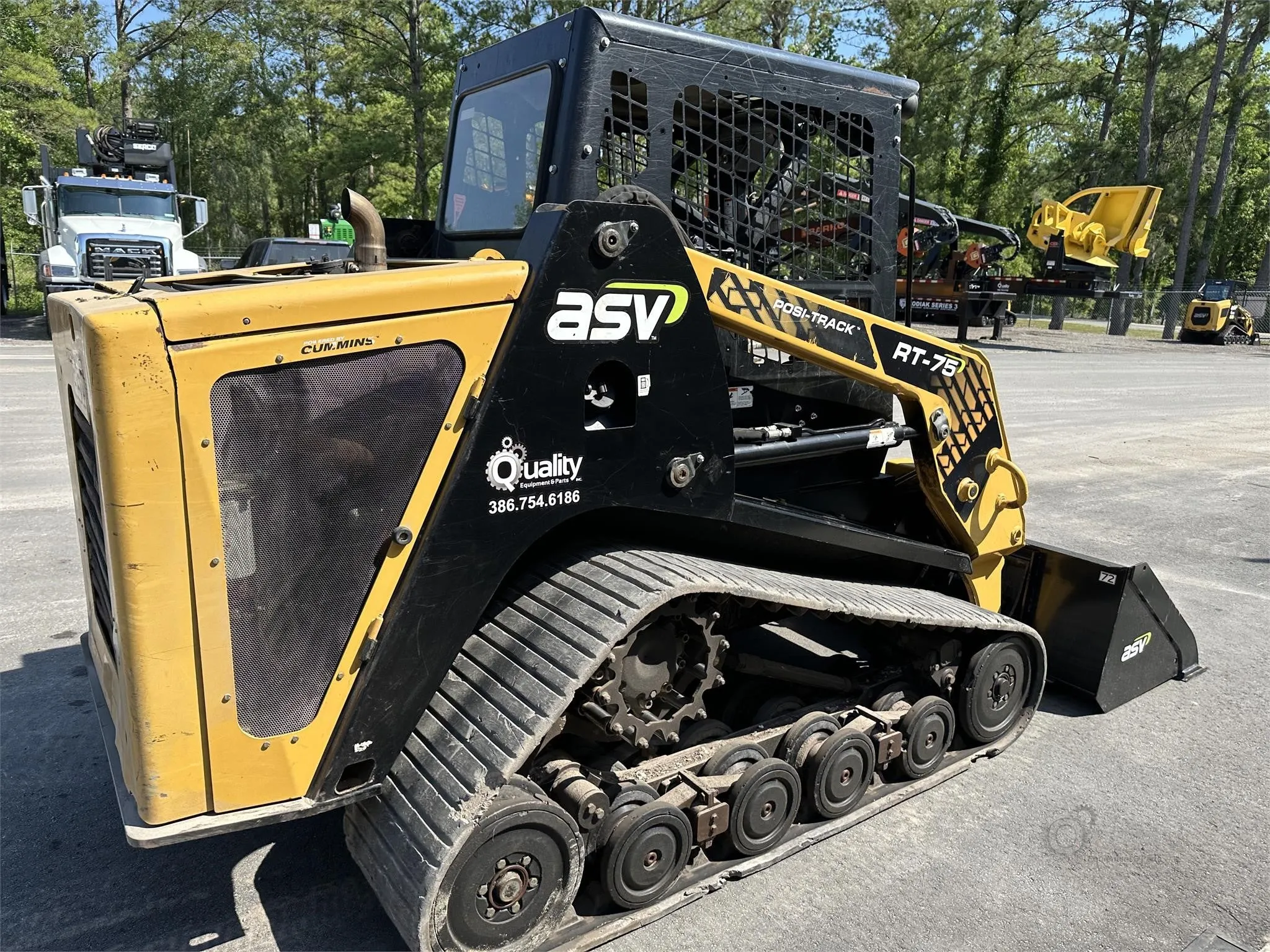 2017 Asv Posi-Track RT75 | 74 HP | Track Skid Steer