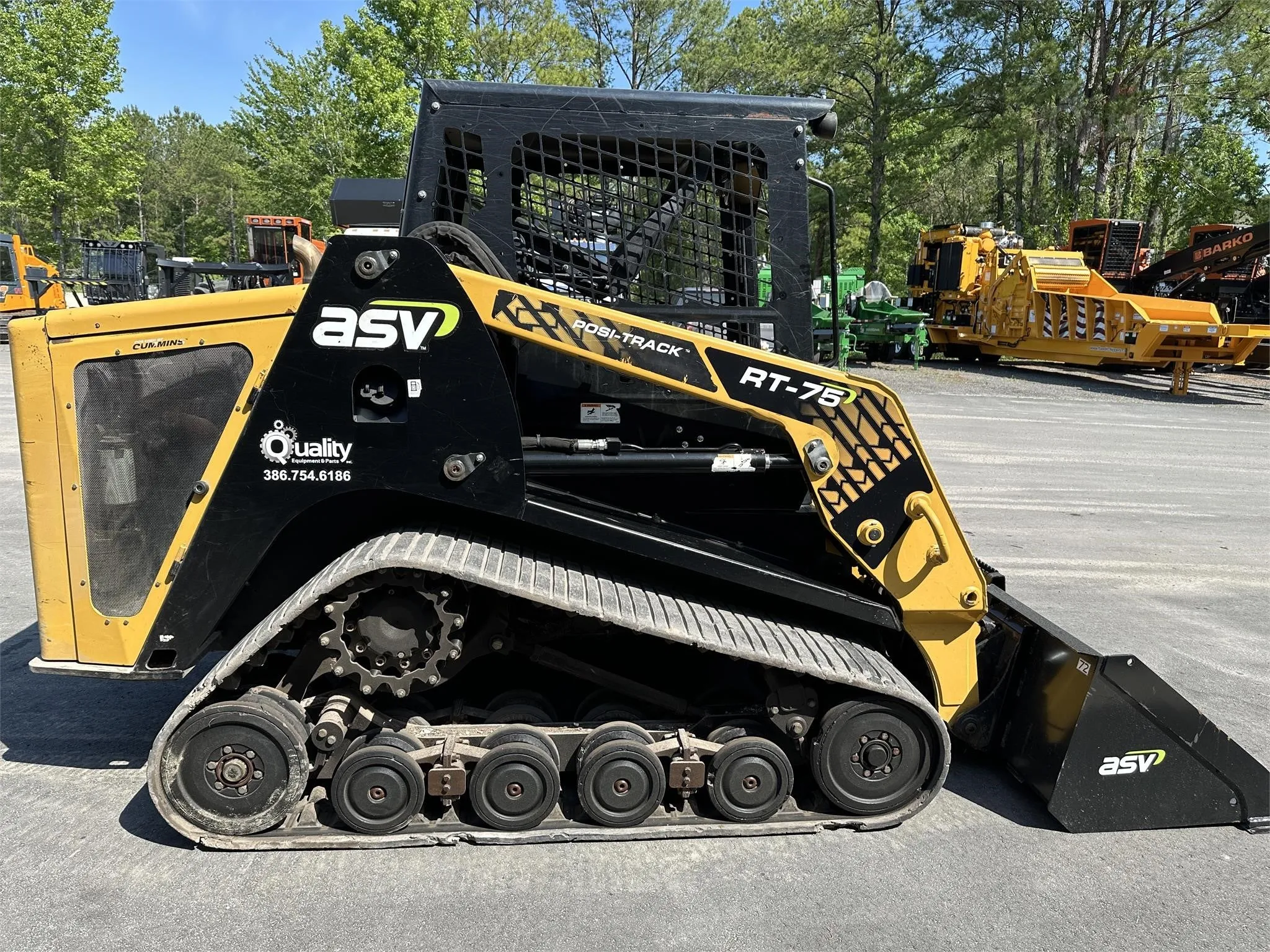 2017 Asv Posi-Track RT75 | 74 HP | Track Skid Steer