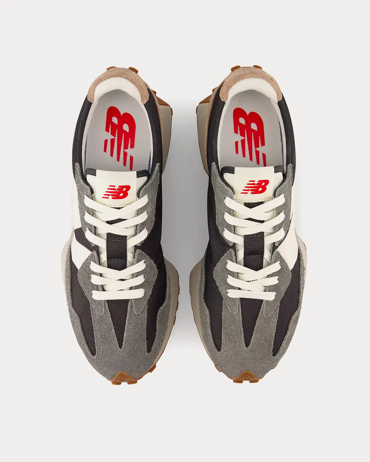 327 Harbor Grey / Blacktop Low Top Sneakers
