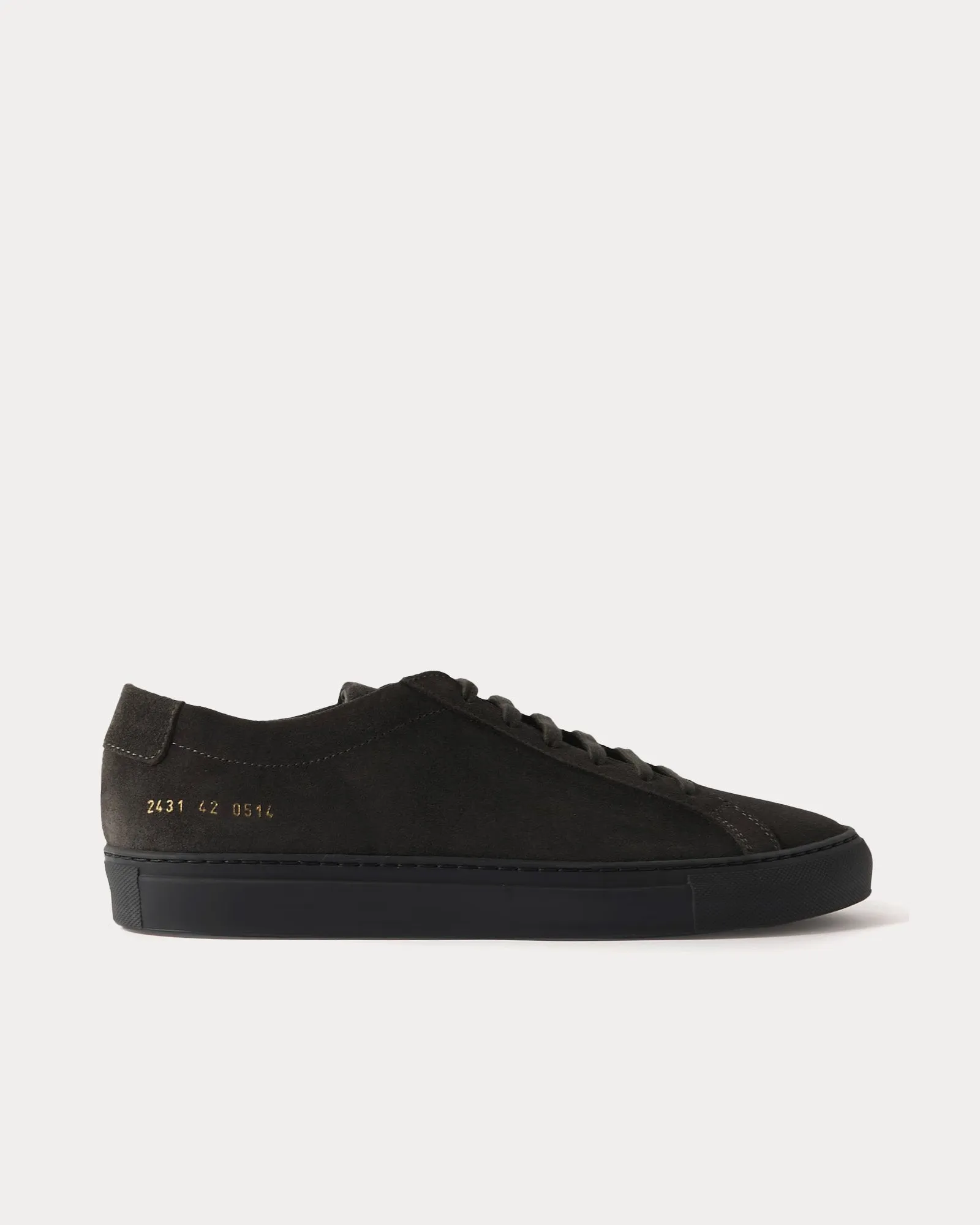 Achilles Suede Charcoal Grey Low Top Sneakers