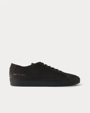Achilles Suede Charcoal Grey Low Top Sneakers
