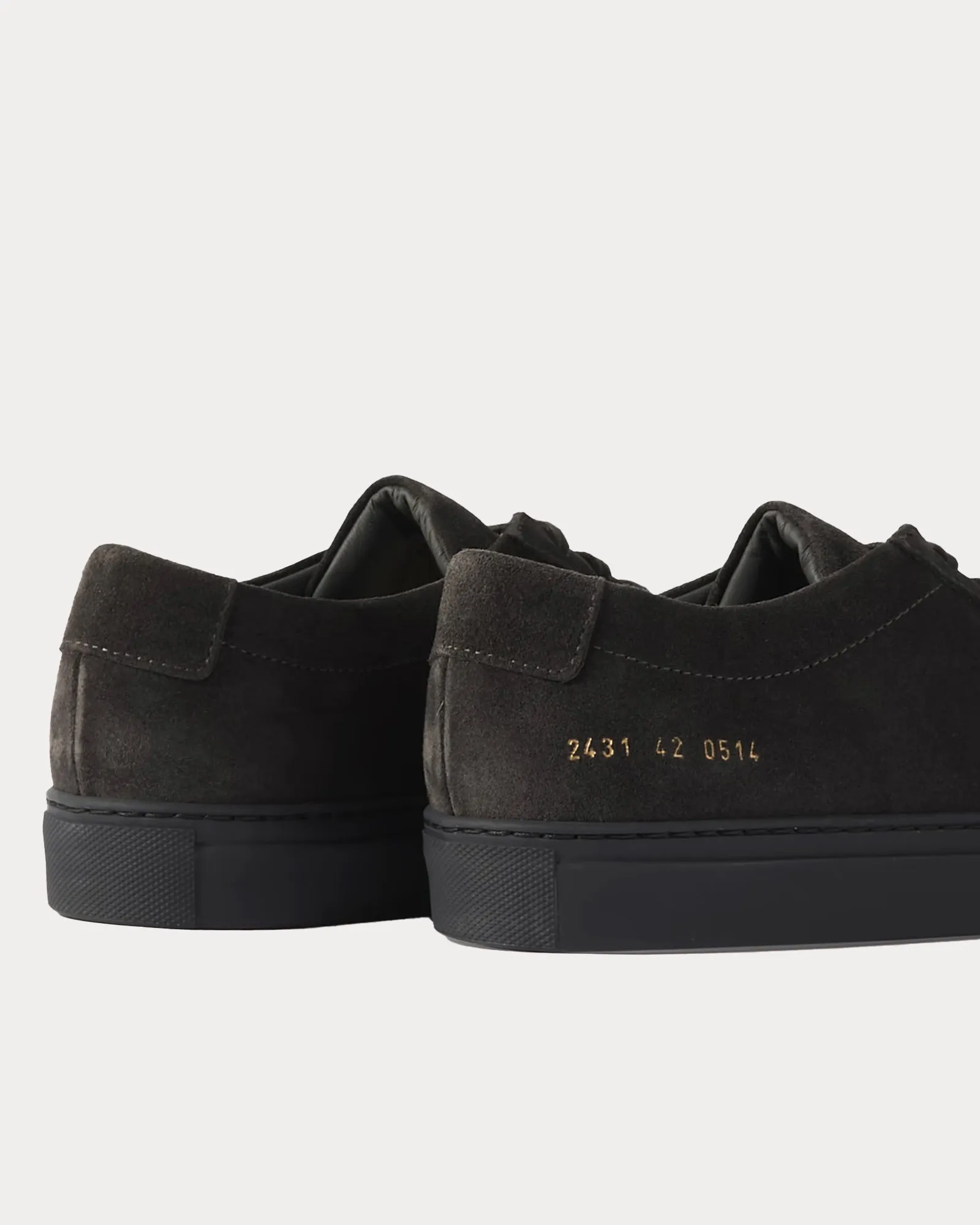 Achilles Suede Charcoal Grey Low Top Sneakers