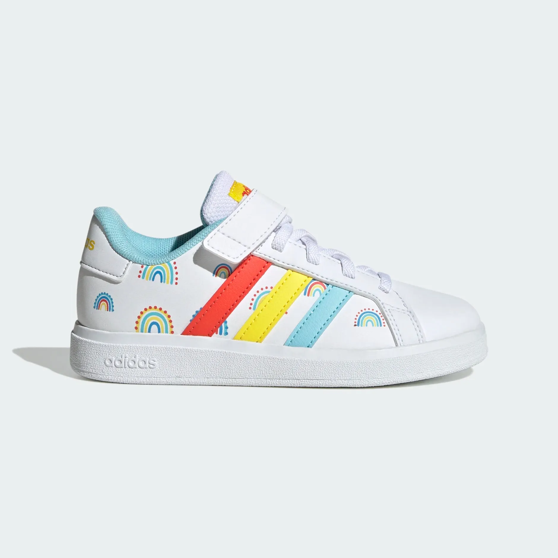 ADIDAS GRAND COURT SUSTAINABLE LIFESTYLE COURT ELASTIC LACE AND TOP STRAP  - GY2457