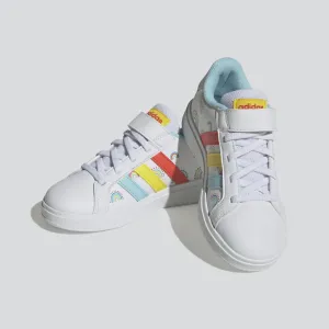 ADIDAS GRAND COURT SUSTAINABLE LIFESTYLE COURT ELASTIC LACE AND TOP STRAP  - GY2457