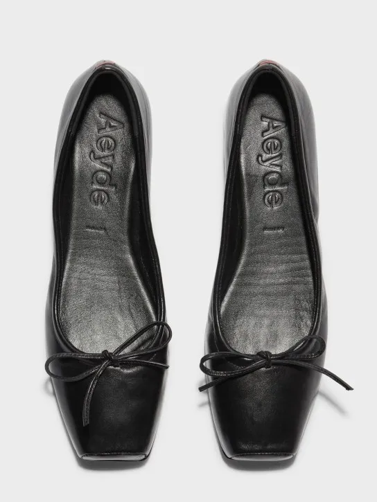 Aeyde   10mm Gabriella nappa leather flats 