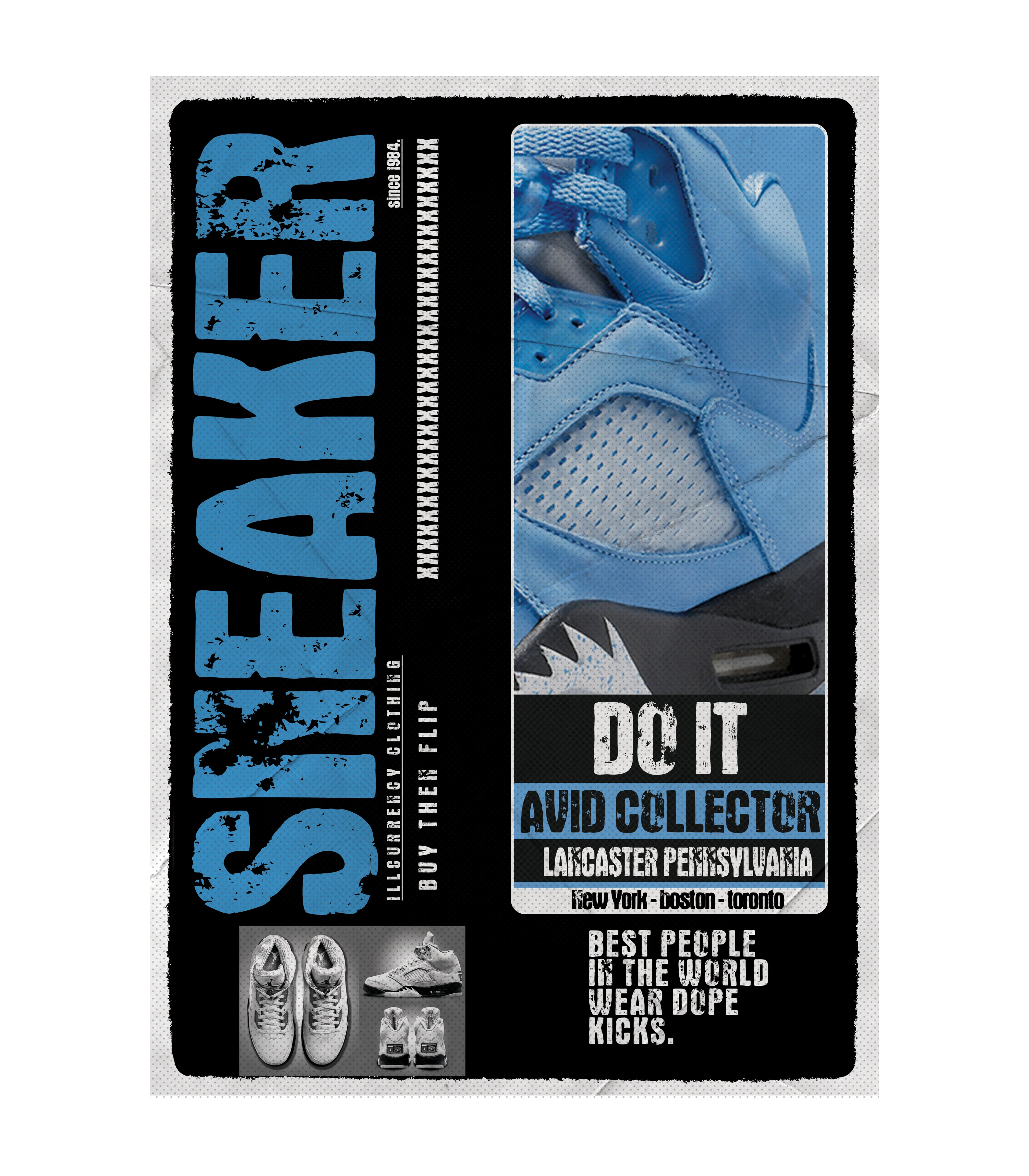 Air Jordan 5 “UNC” | illcurrency Black T-Shirt (SNEAKERS COLLECTOR)
