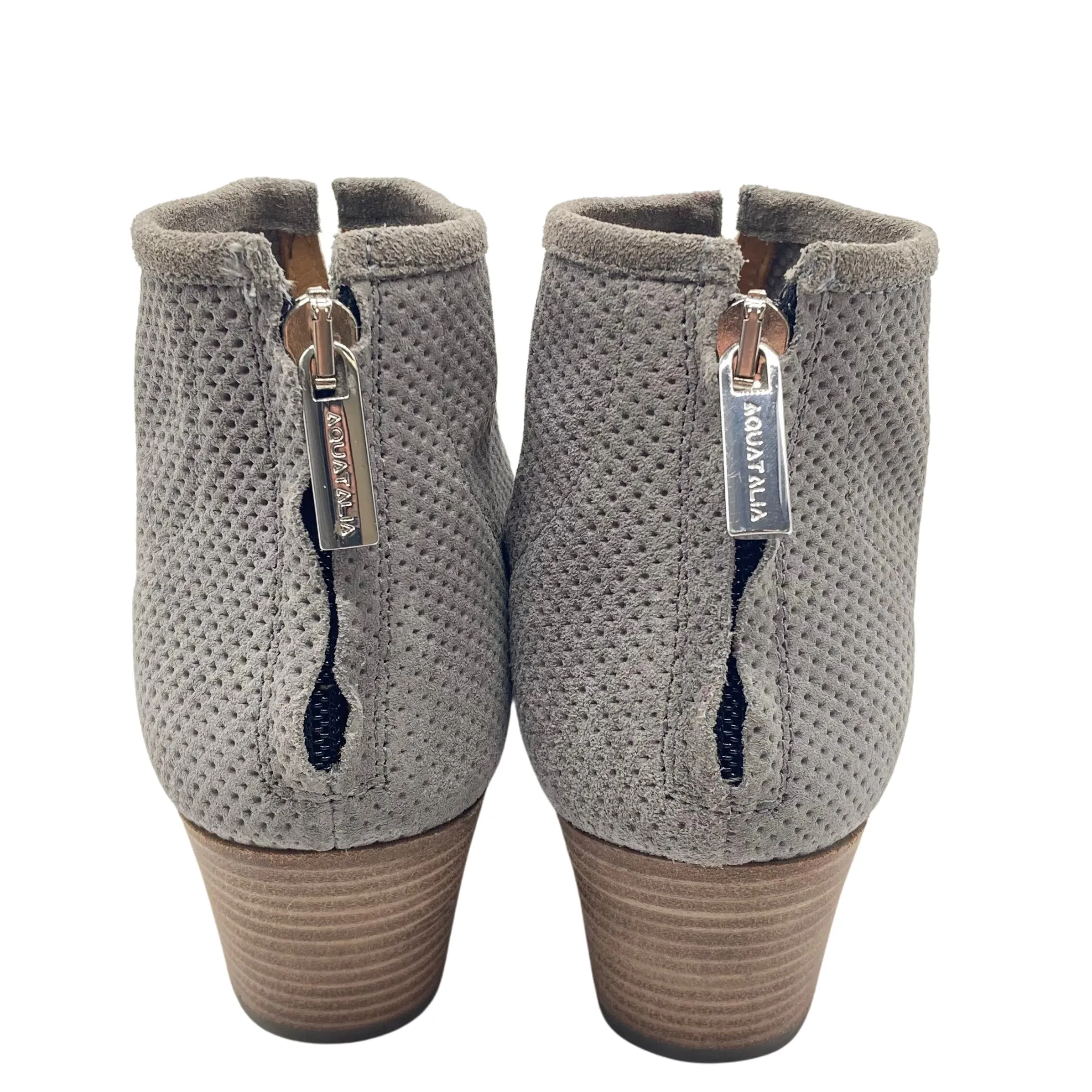 Aquatalia Gray Suede Booties