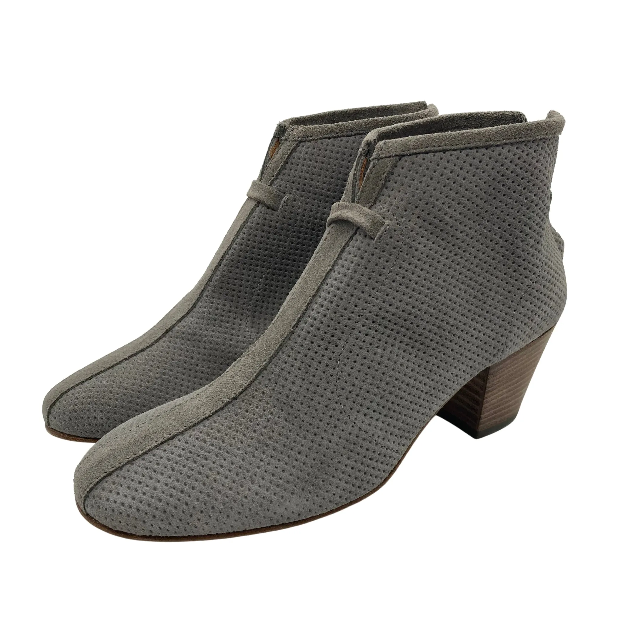 Aquatalia Gray Suede Booties