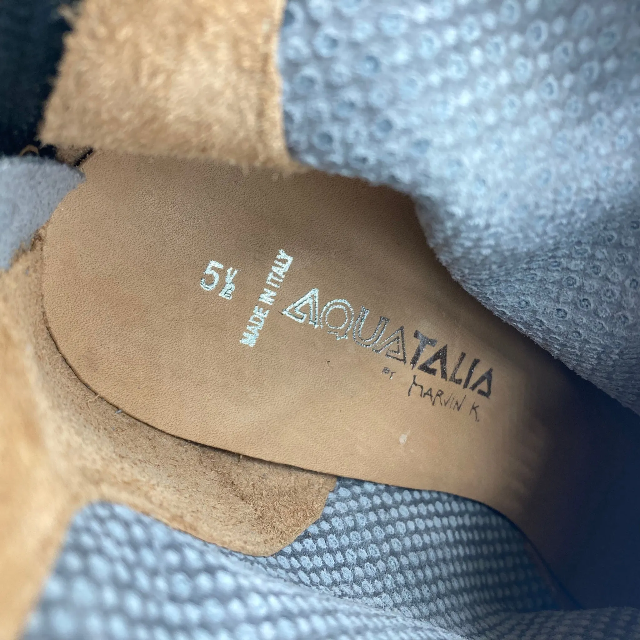 Aquatalia Gray Suede Booties