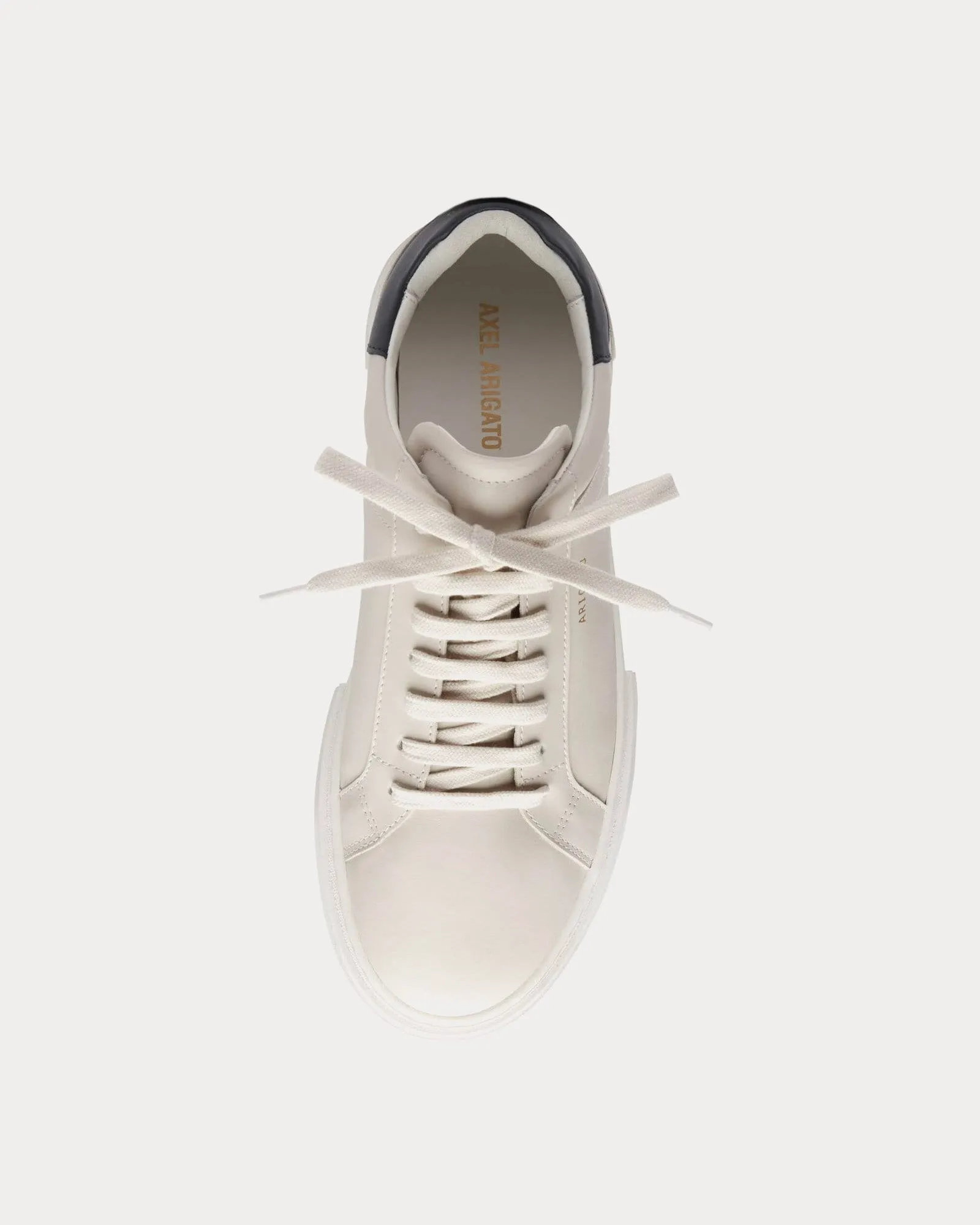 Atlas Off White / Dark Blue Low Top Sneakers