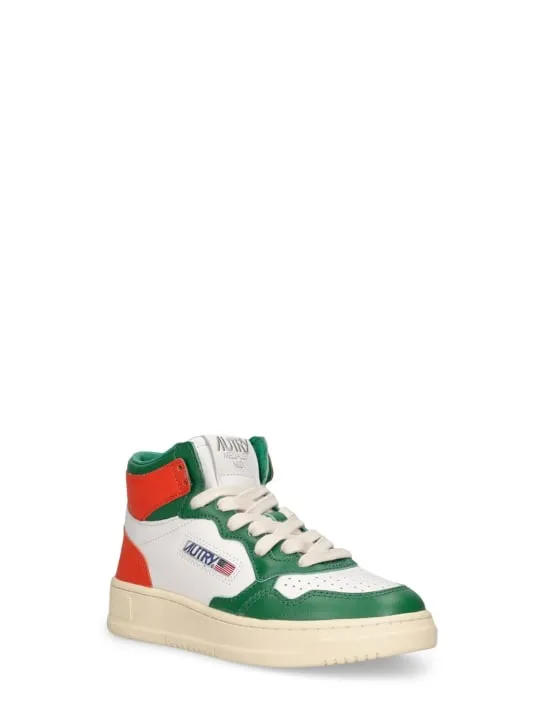 Autry   Medalist two-tone mid sneakers 