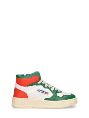Autry   Medalist two-tone mid sneakers 