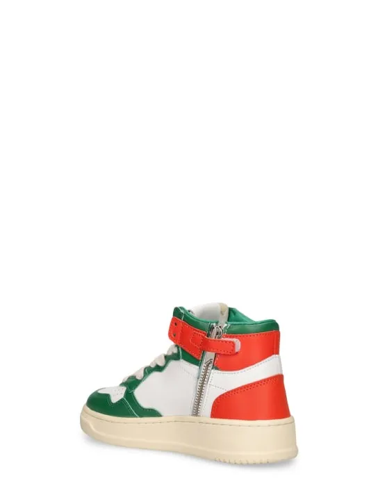Autry   Medalist two-tone mid sneakers 
