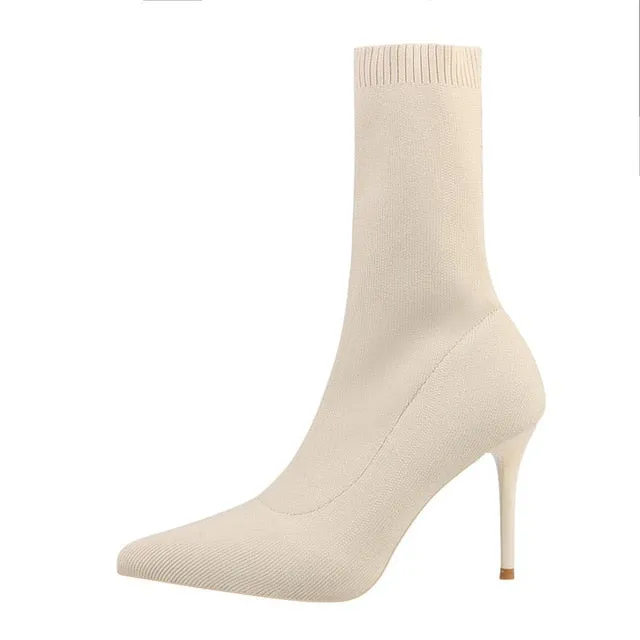 Ava Knitted High Heels