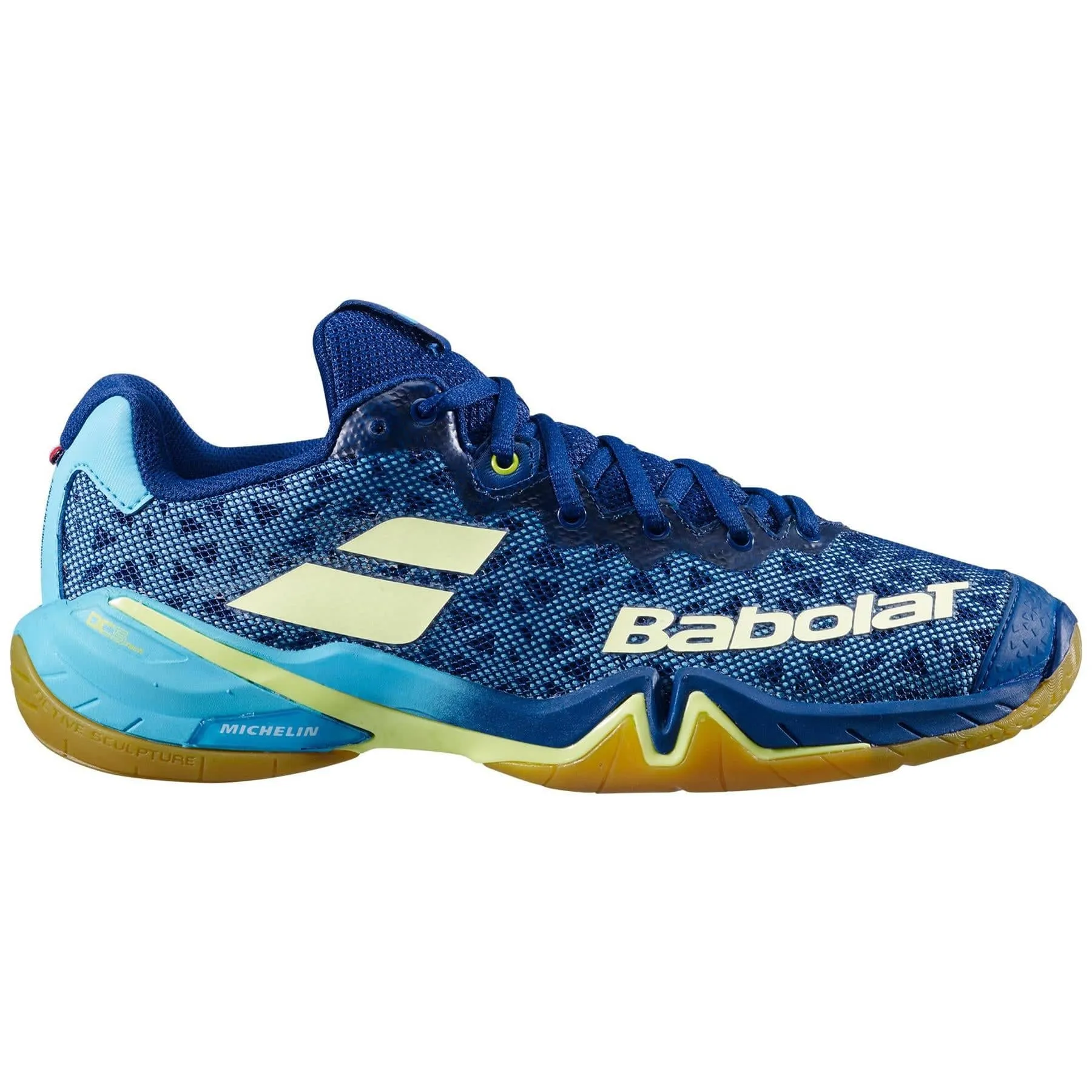 Babolat Shadow Tour Badminton Shoes - Blue/Yellow