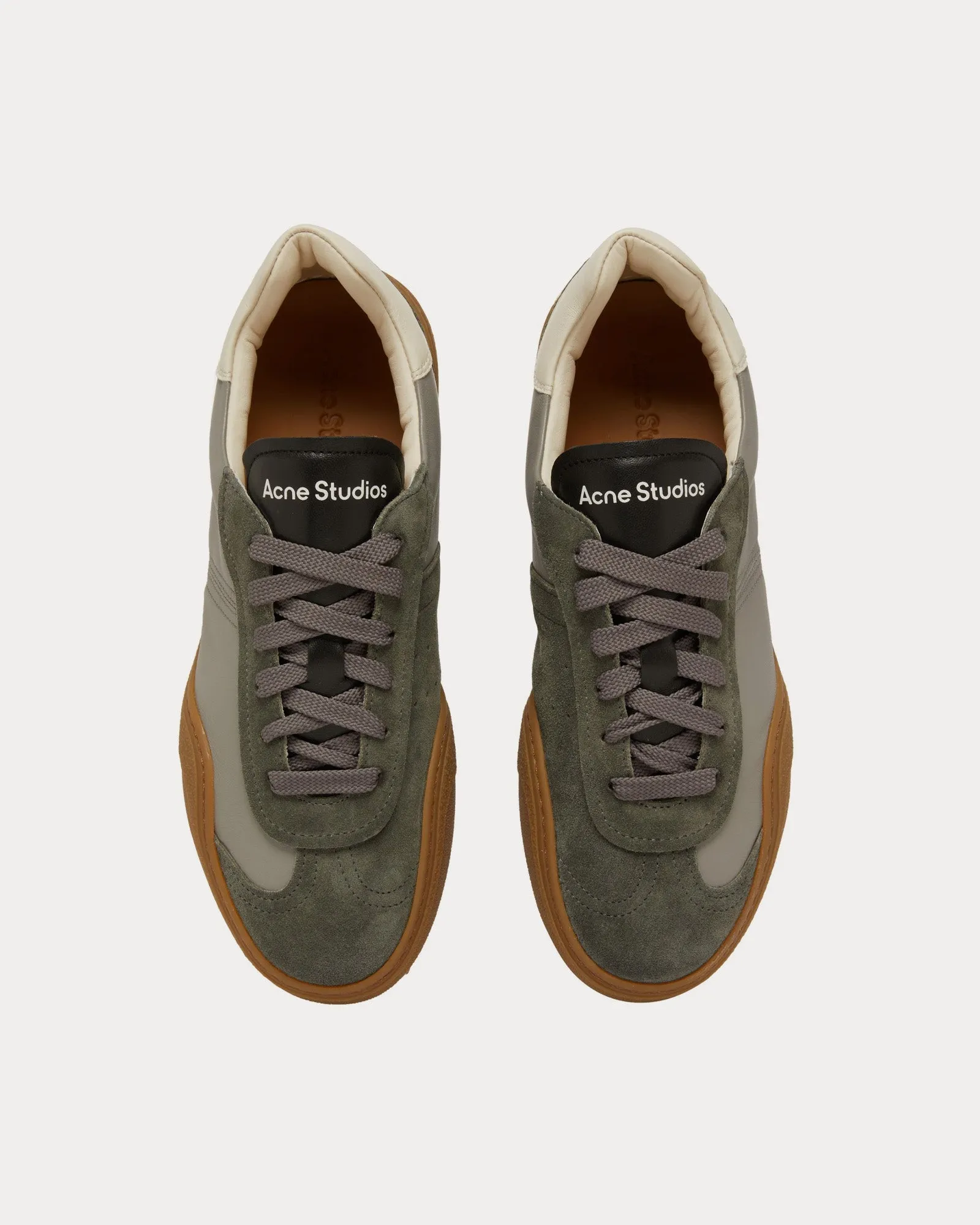 Bars Lace-Up Multi Grey Low Top Sneakers