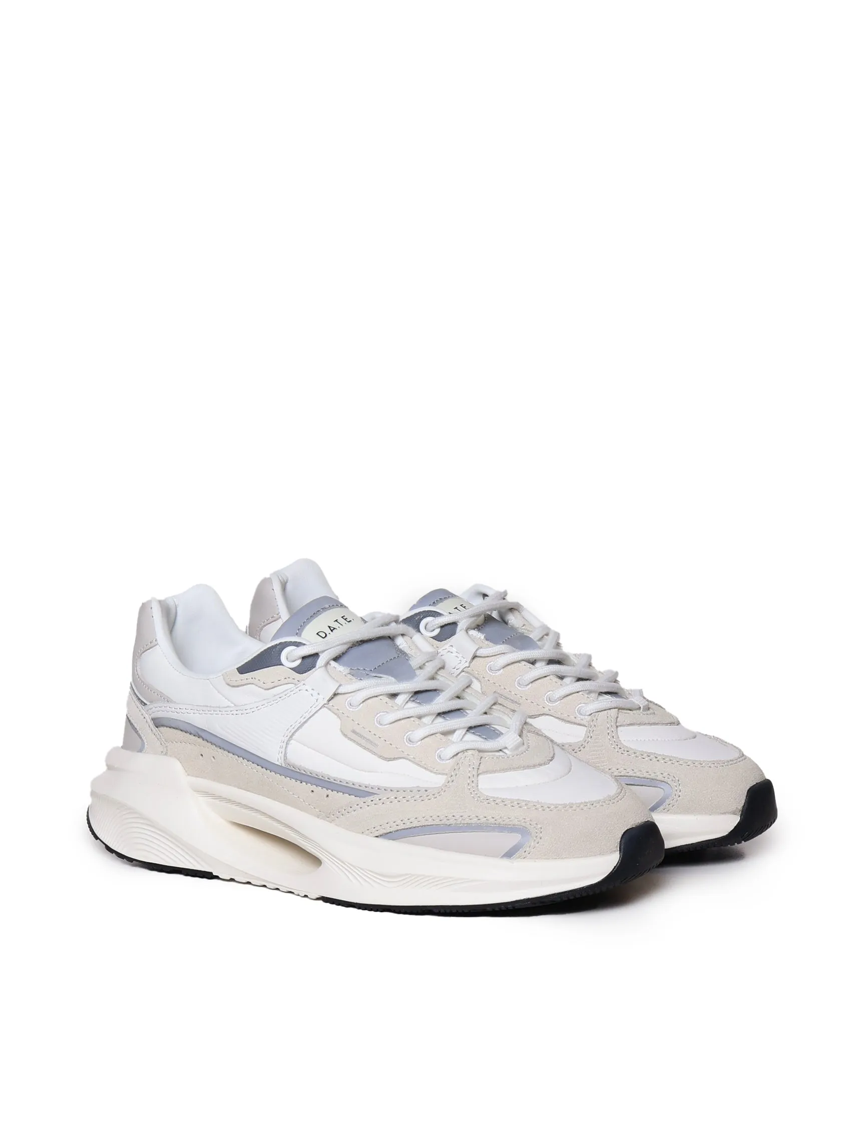 Beige and White Sailing Sneakers