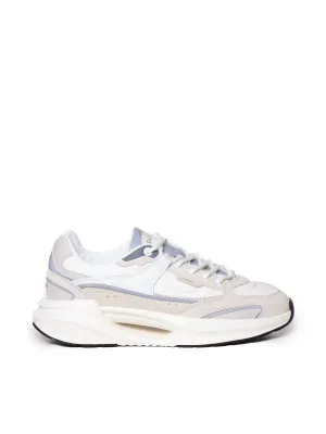 Beige and White Sailing Sneakers