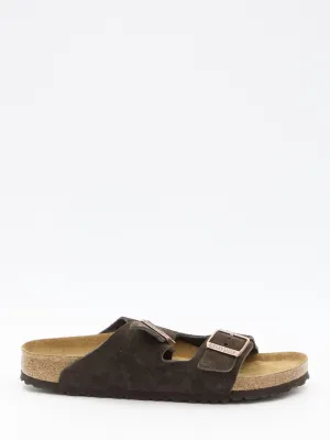 Birkenstock Arizona BS Sandals In Brown Mocha Suede