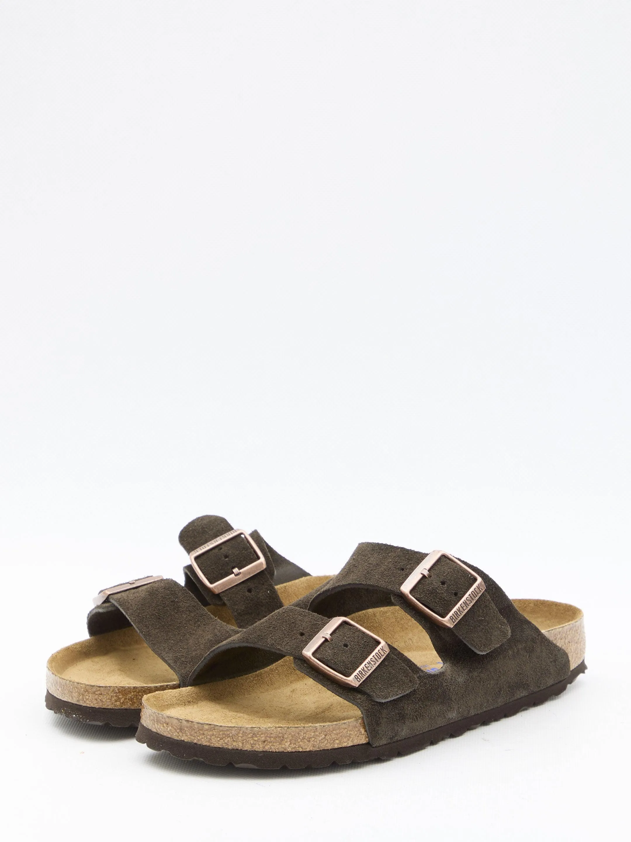 Birkenstock Arizona BS Sandals In Brown Mocha Suede
