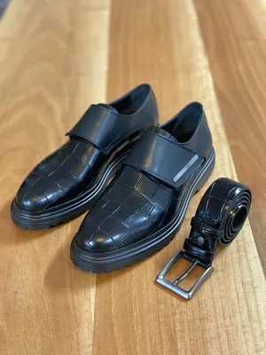 Black Buckle Shoes for Men by GentWith.com | Worldwide Shipping
