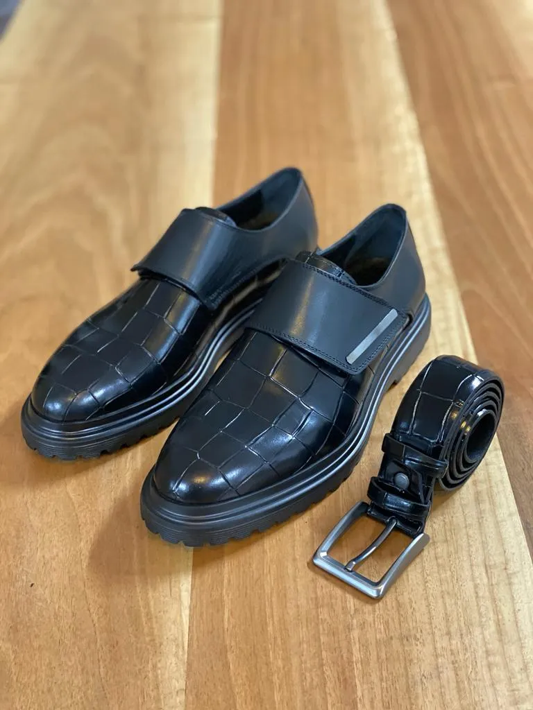 Black Buckle Shoes for Men by GentWith.com | Worldwide Shipping