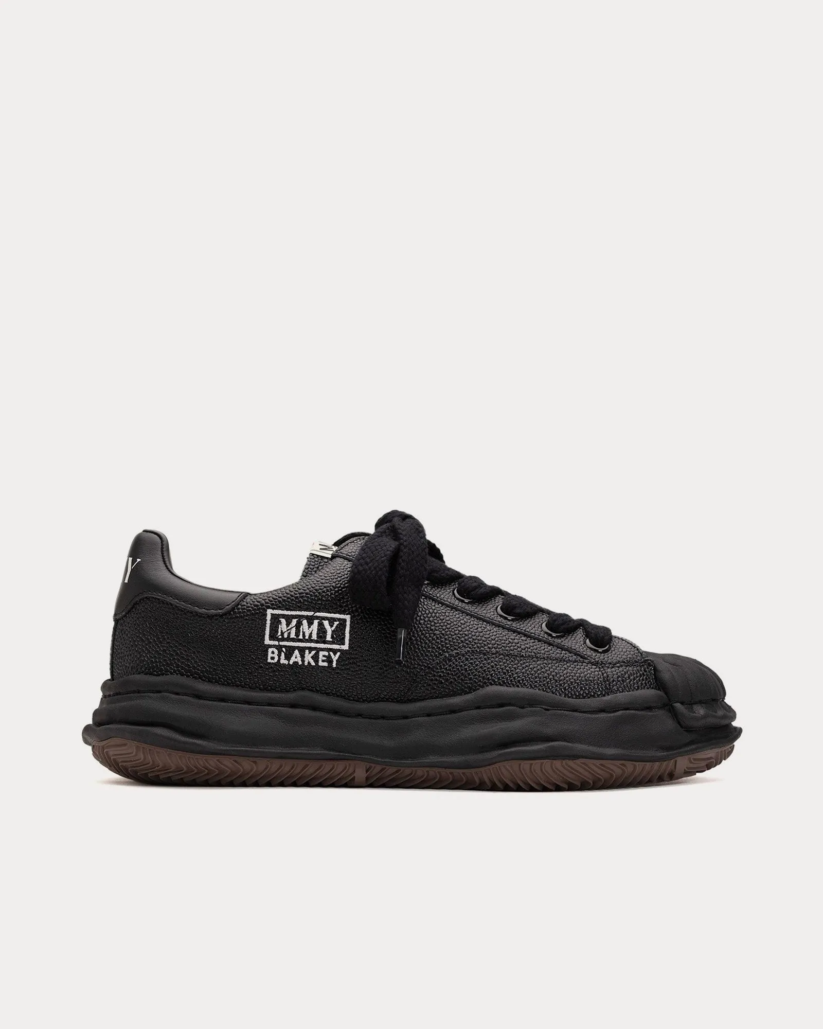 Blakey OG Sole Embossed Leather Black / Black Low Top Sneakers
