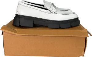 boohooMan White Track Sole Snaffle Loafer UK 10 EU 44 👞