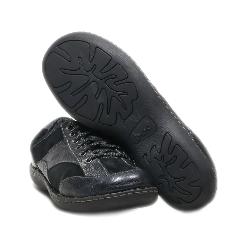 Born Lace Ups Suede Black Colour For Women