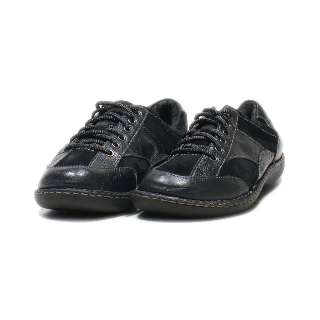 Born Lace Ups Suede Black Colour For Women