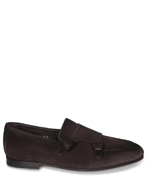 Brown Suede Loafer Monkstrap Dong TDM
