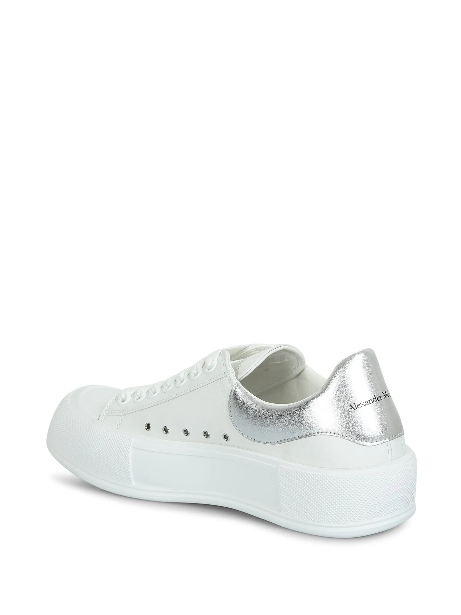 Canvas lace-up skate shoes with thick oversized rubber sole