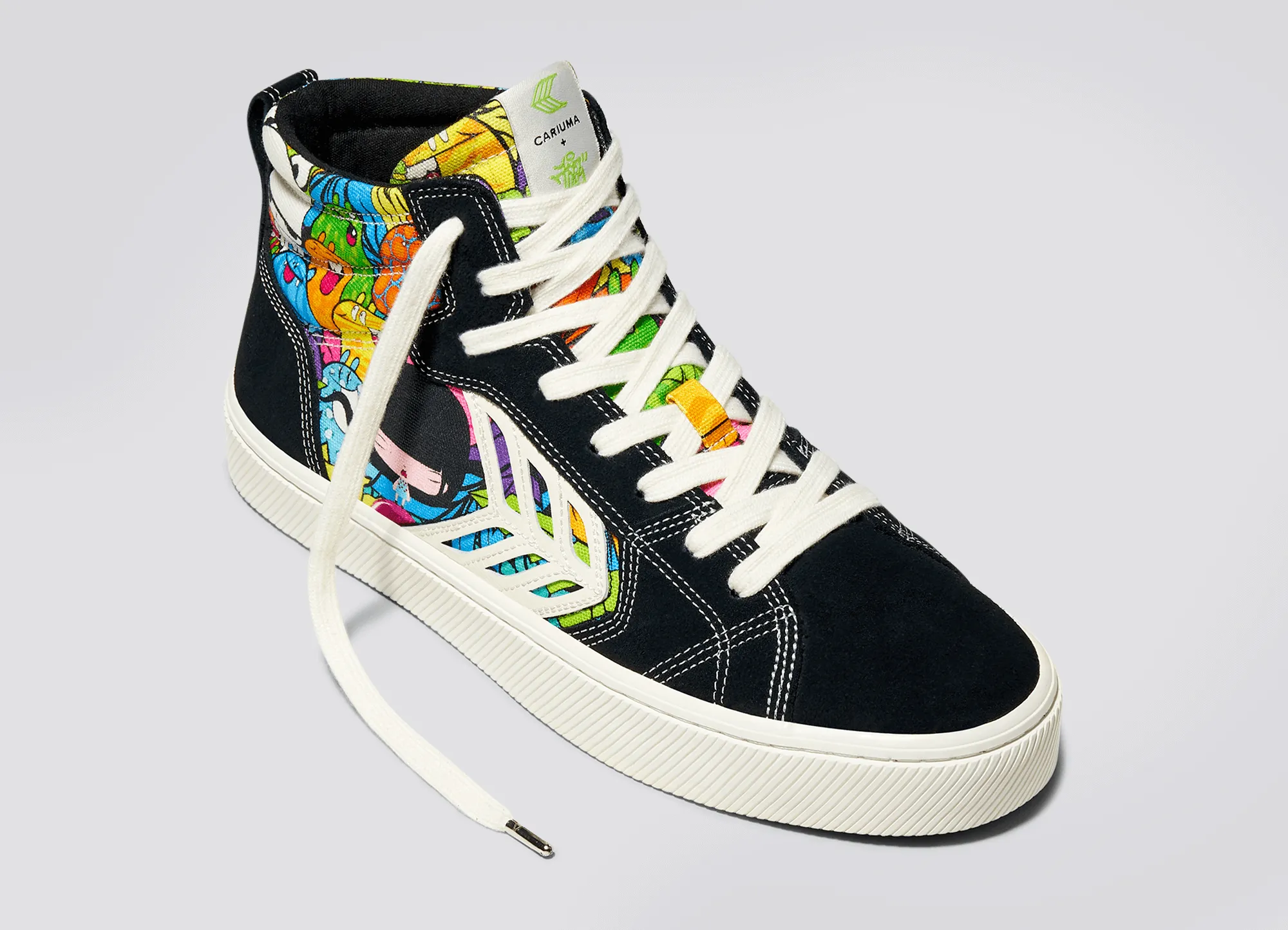 CATIBA PRO High Black Suede Toz Canvas Sneaker Women
