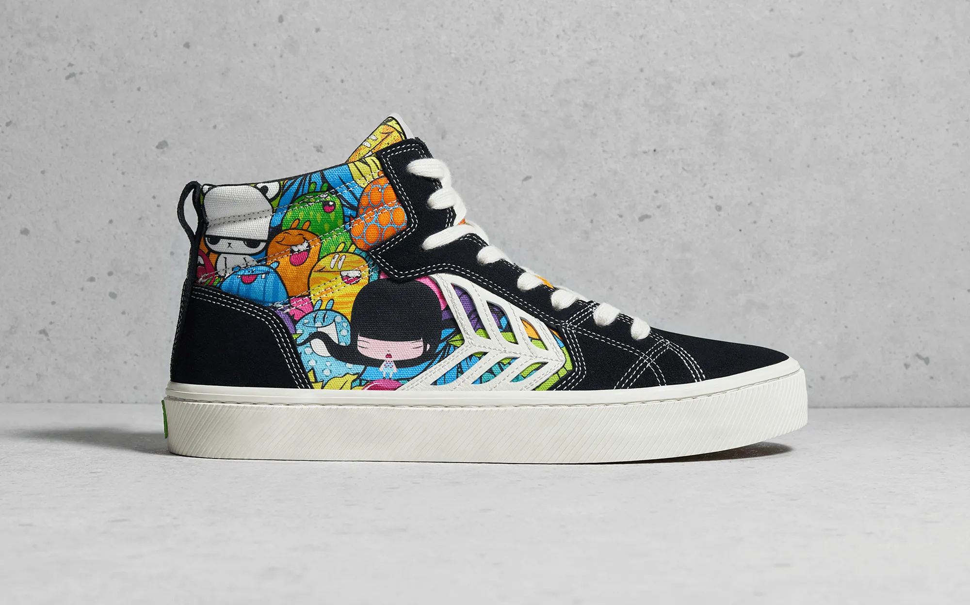 CATIBA PRO High Black Suede Toz Canvas Sneaker Women