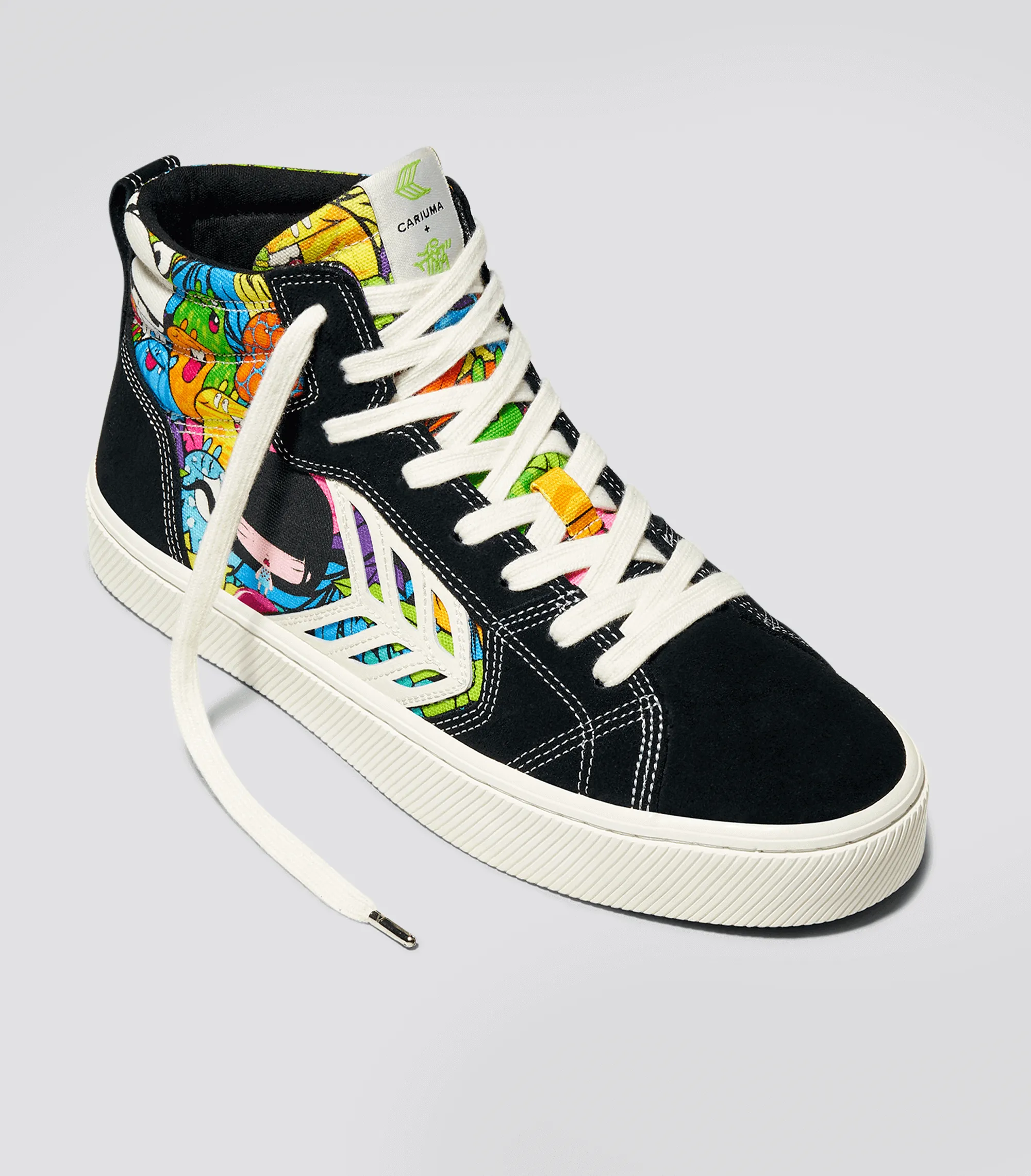 CATIBA PRO High Black Suede Toz Canvas Sneaker Women
