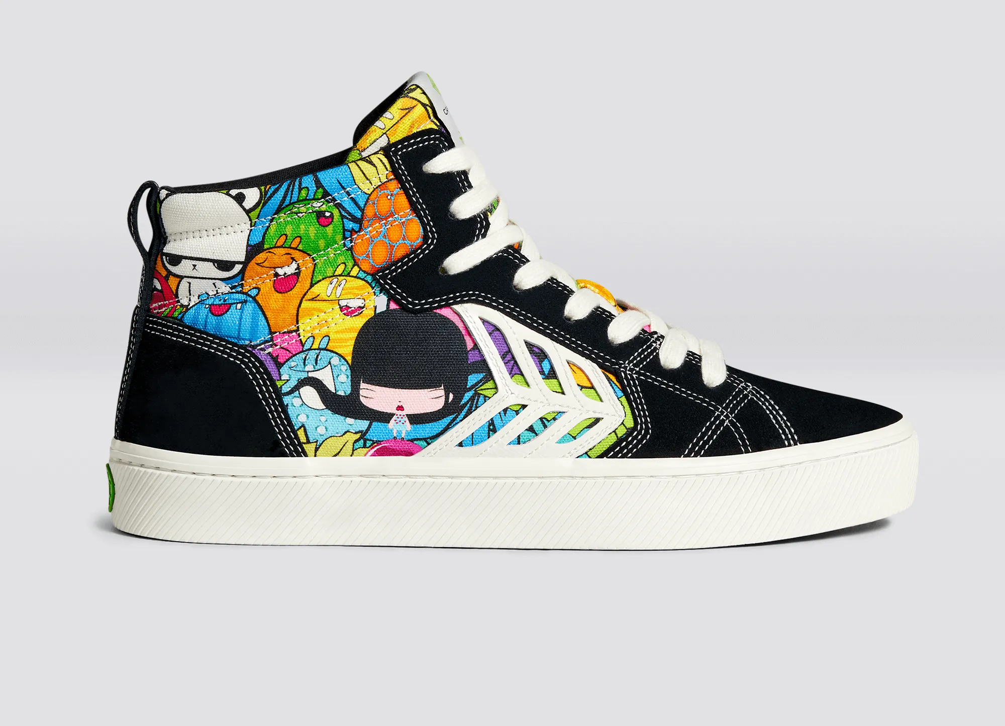 CATIBA PRO High Black Suede Toz Canvas Sneaker Women