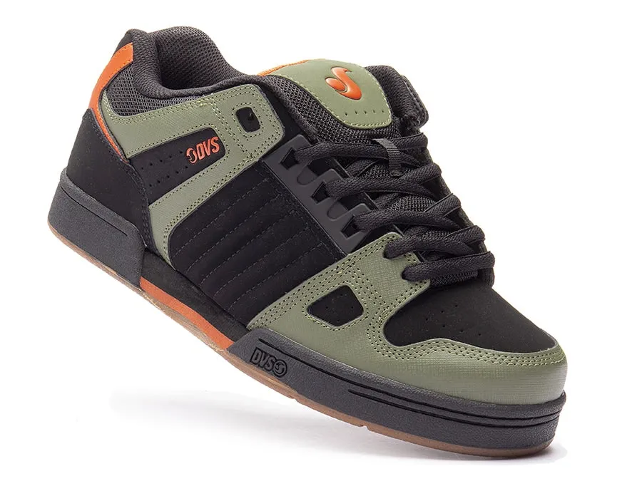 Celsius Black Olive Orange Nubuck