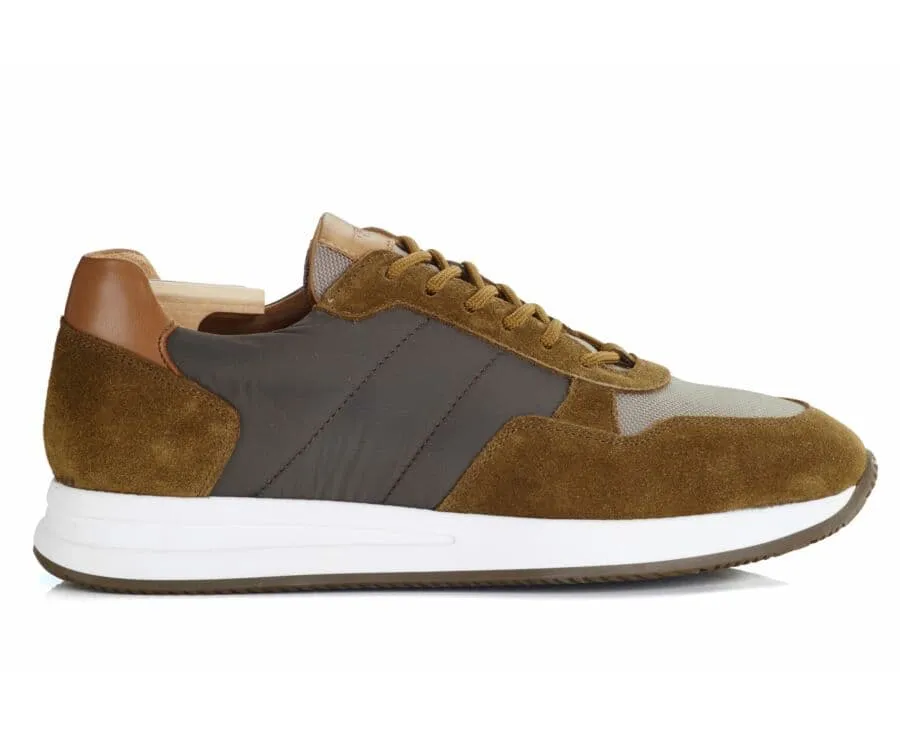 Chamois and Khaki Men&#039;s Trainers - NIRRANDA