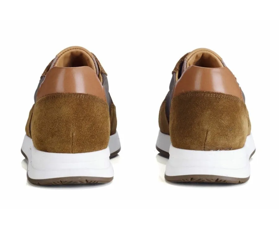 Chamois and Khaki Men&#039;s Trainers - NIRRANDA