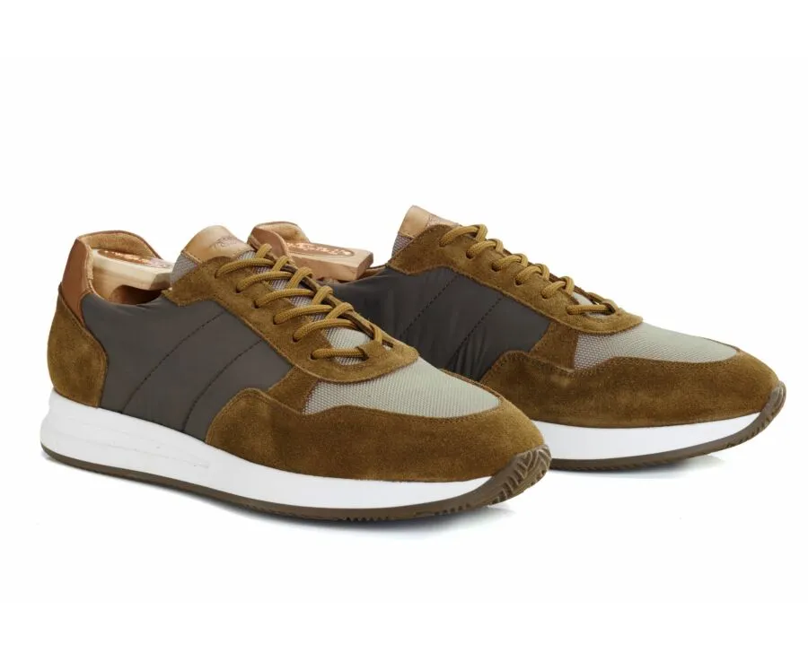 Chamois and Khaki Men&#039;s Trainers - NIRRANDA