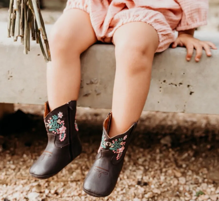 Chocolate Juliet Baby Boots