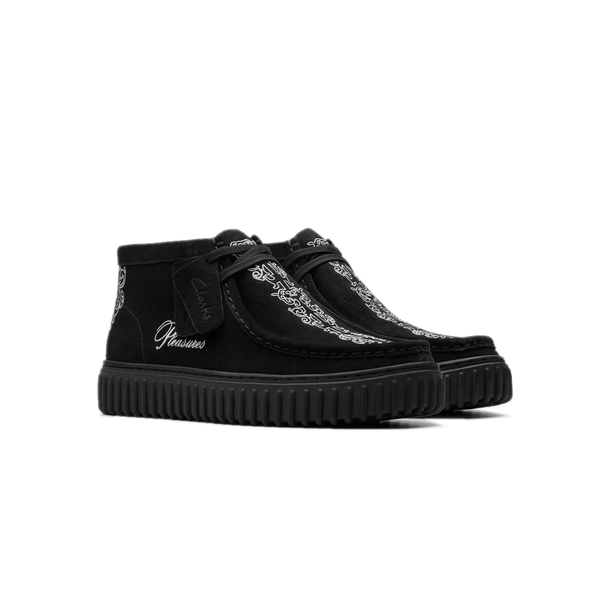 Clarks x Pleasures Mens Torhill Suede Shoes