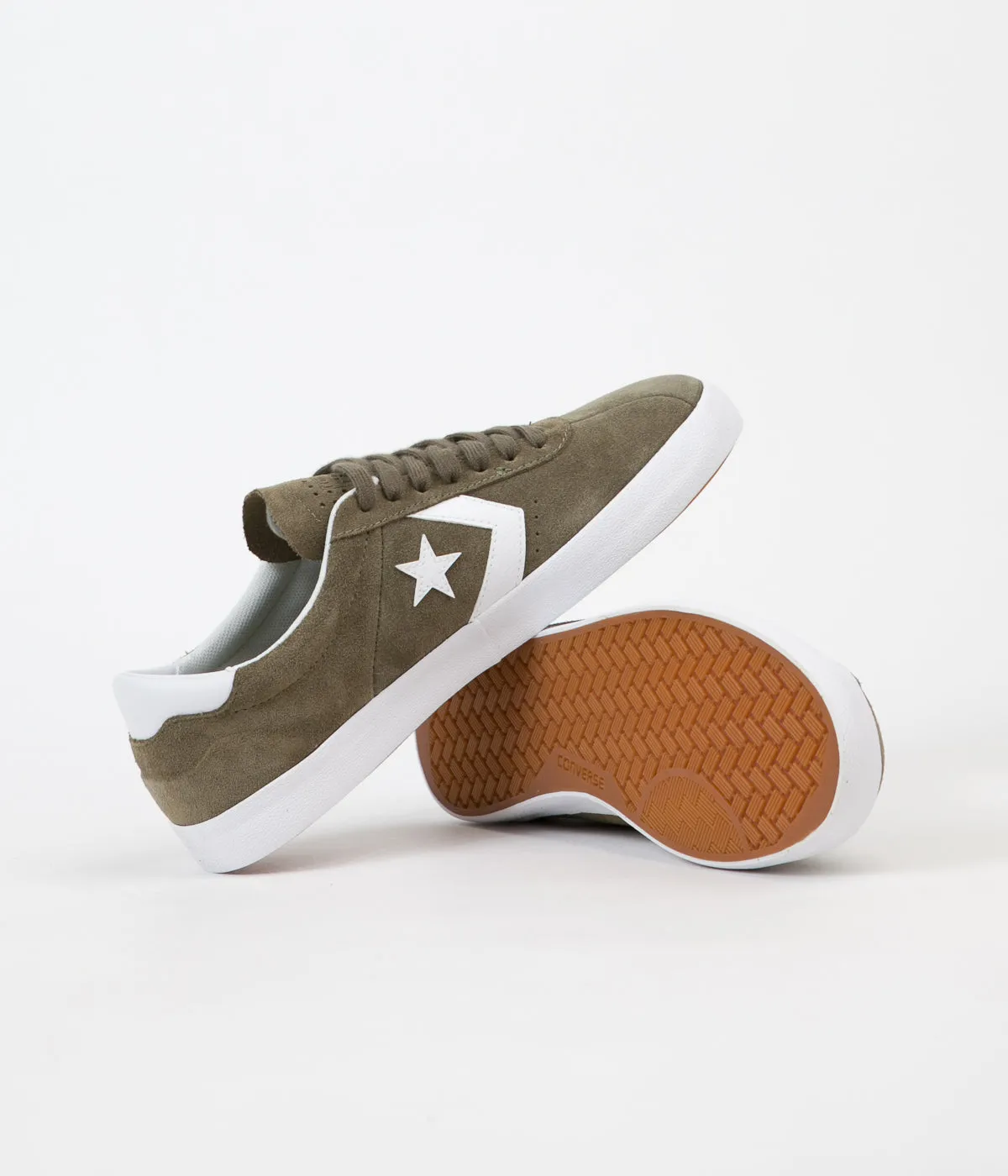 Converse Breakpoint Pro Ox Shoes - Medium Olive / White
