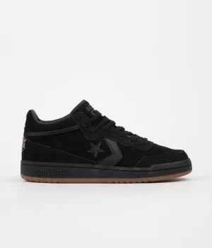 Converse x Al Davis Fastbreak Mid Shoes - Black / Black / Gum