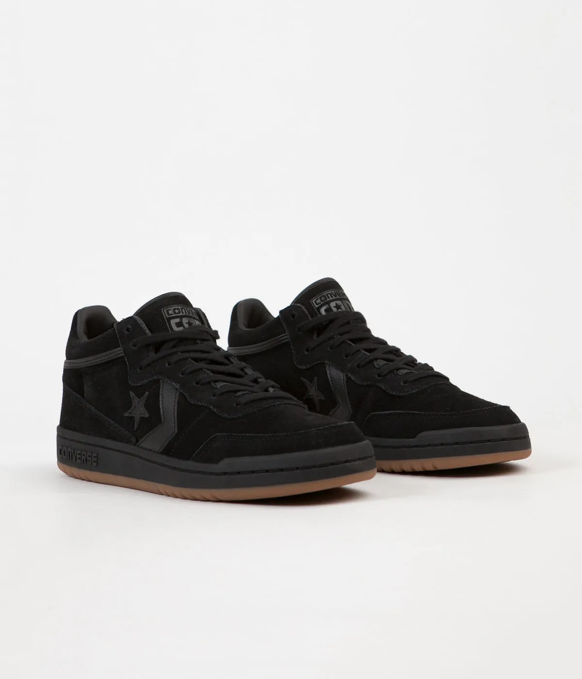 Converse x Al Davis Fastbreak Mid Shoes - Black / Black / Gum
