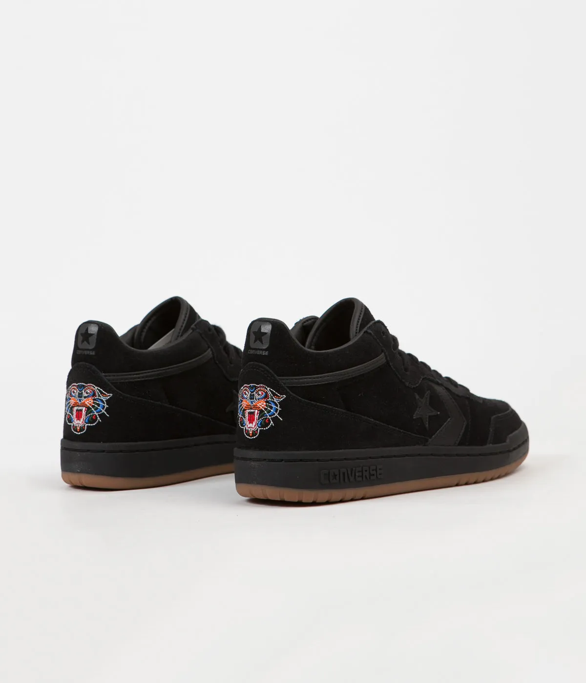 Converse x Al Davis Fastbreak Mid Shoes - Black / Black / Gum