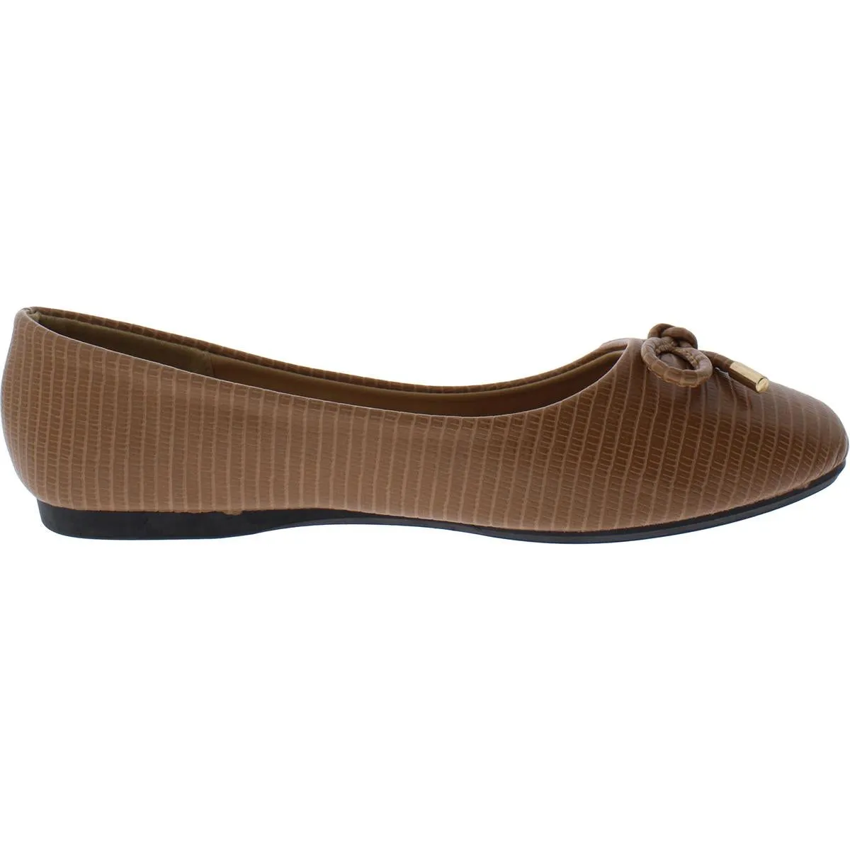 CREPUSCOLO Womens Faux Leather Snake Print Ballet Flats