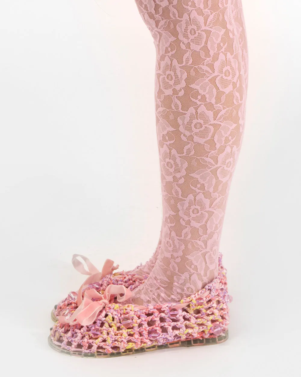 CROCHET BOW BALLET FLAT
