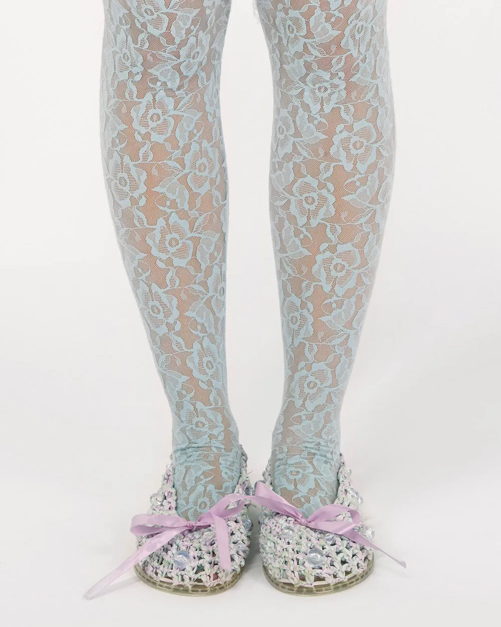 CROCHET BOW BALLET FLAT